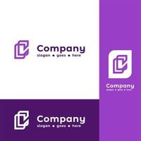 Modern initial CC logo letter simple and creative design concept vector