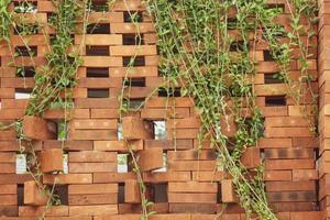 The arrangement of the bricks arranged in such a way forms a very beautiful building photo