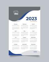 2023 annual calendar layout for event organizer vector