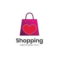 Online shop vector logo design. Perfect for Ecommerce and store web element