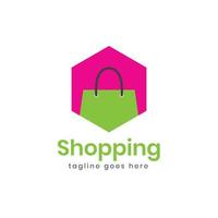 Online shop vector logo design. Perfect for Ecommerce and store web element