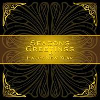 Abstract Seasons Greetings background for Christmas and happy new year theme background vector