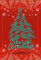 Abstract Seasons Greetings background for Christmas and happy new year theme background vector