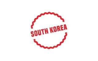 SOUTH KOREA stamp rubber with grunge style on white background vector