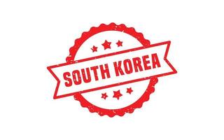 SOUTH KOREA stamp rubber with grunge style on white background vector