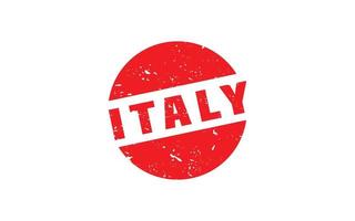 ITALY stamp rubber with grunge style on white background vector