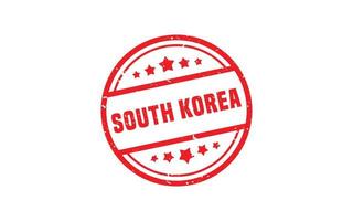 SOUTH KOREA stamp rubber with grunge style on white background vector
