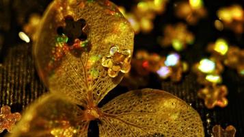 Macro Shot Of Glitter on A Flower In Karachi, Pakistan 2022 photo