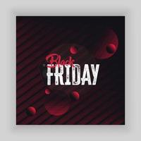 Black friday template vector