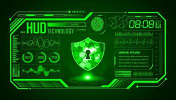 Modern HUD Technology Screen Background vector