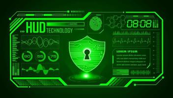 Modern HUD Technology Screen Background vector