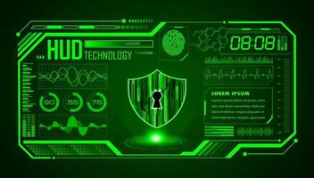 Modern HUD Technology Screen Background vector