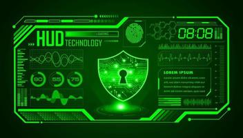Modern HUD Technology Screen Background vector