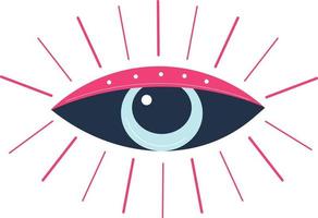 Mystic eye illustration vector