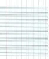 Grid paper with red vertical red line on the left photo