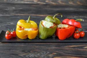 Stuffed bell peppers photo