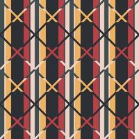 Stripes pattern cross minimal folk print vector. Scottish tartan plaid argyle fabric line seamless patterns. Geometric motif vintage retro modern style. Design for textile, fabric, tablecloth, cloth. vector