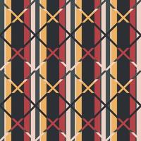 Stripes pattern cross minimal folk print vector. Scottish tartan plaid argyle fabric line seamless patterns. Geometric motif vintage retro modern style. Design for textile, fabric, tablecloth, cloth. vector