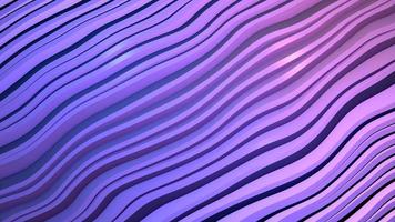 Abstract background of purple diagonal gradient unusual shiny bright beautiful lines and moving waves. Video in high quality 4k, motion design