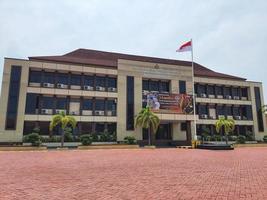 Central Java, Indonesia in October 2022. Front view of the Republic of Indonesia National Police, Central Java Region, Jepara Resort. photo