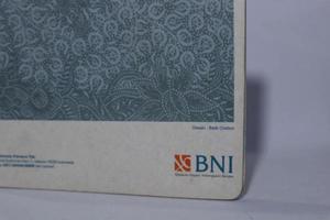 Jakarta on July 2019. BNI Taplus savings book photo
