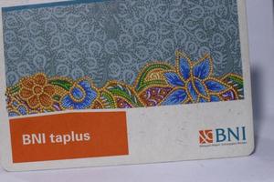 Jakarta on July 2019. BNI Taplus savings book photo