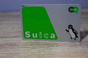 Japan on July 2019. Isolated photo from suica card.