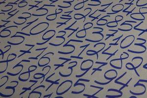 Background of numbers. from zero to nine. Numbers texture. Finance data concept. Mathematic. Seamless pattern with numbers. financial crisis concept. Business success. photo