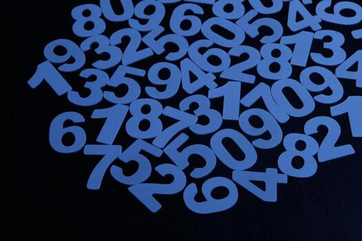 Background of numbers. from zero to nine. Numbers texture. Finance data concept. Mathematic. Seamless pattern with numbers. financial crisis concept. Business success. photo