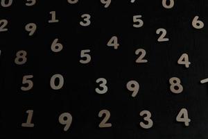 Background of numbers. from zero to nine. Numbers texture. Finance data concept. Mathematic. Seamless pattern with numbers. financial crisis concept. Business success. photo