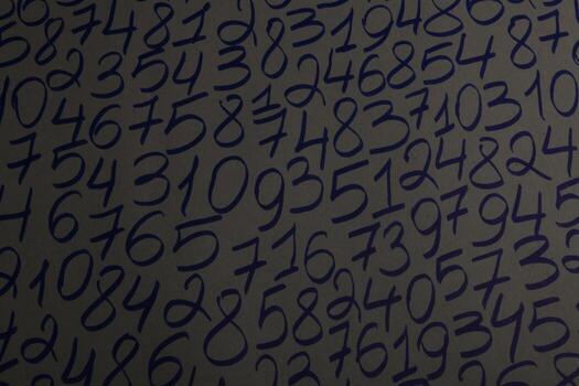 Background of numbers. from zero to nine. Numbers texture. Finance data concept. Mathematic. Seamless pattern with numbers. financial crisis concept. Business success. photo