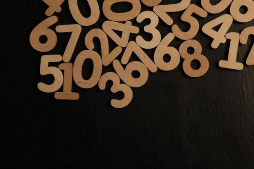 Background of numbers. from zero to nine. Numbers texture. Finance data concept. Mathematic. Seamless pattern with numbers. financial crisis concept. Business success. photo