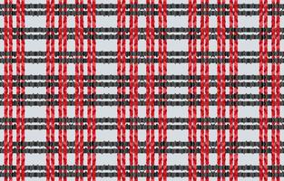 patrones ikat de tela escocesa de tartán escocés. diseño de color gris negro rojo. estilo retro vintage geométrico. tela étnica ikat de patrones sin fisuras. vector de impresión folk ikat mínimo para tela de fondo textil.