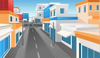 Isometric flat 3d concept illustration view of modern urban crossroad building vector