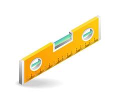 Isometric flat 3d illustration concept of building balance meter vector