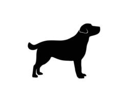 Dog silhouette vector template
