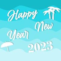 Happy New Year 2023. Free Vector