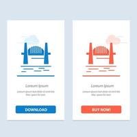 Australia Bridge City sets Harbor Sydney  Blue and Red Download and Buy Now web Widget Card Template vector