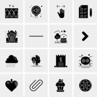 16 Universal Business Icons Vector Creative Icon Illustration to use in web and Mobile Related project