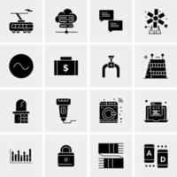 16 Universal Business Icons Vector Creative Icon Illustration to use in web and Mobile Related project