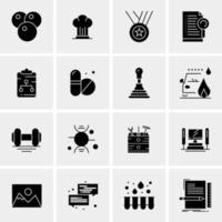 16 Universal Business Icons Vector Creative Icon Illustration to use in web and Mobile Related project