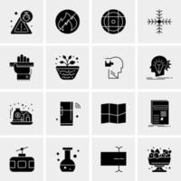 16 Universal Business Icons Vector Creative Icon Illustration to use in web and Mobile Related project