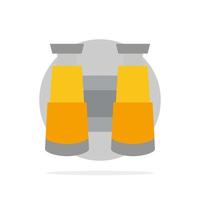Binoculars Search Watch Abstract Circle Background Flat color Icon vector