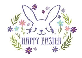 Happy Easter Vector Colorful Symbol Logo Isolated On A White Background.