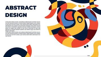 Abstract colorfull background for landing page, banner and poster vector