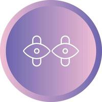 Unique Cuff Links Vector Line Icon