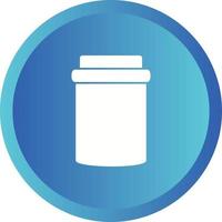 Unique Jam Bottle Vector Glyph Icon