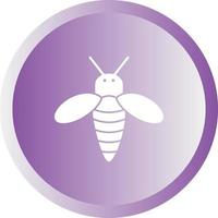 Unique Honey Bee Vector Glyph Icon