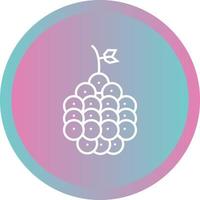icono de línea de vector de frambuesa único