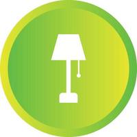 Unique Lamp Glyph Vector Icon